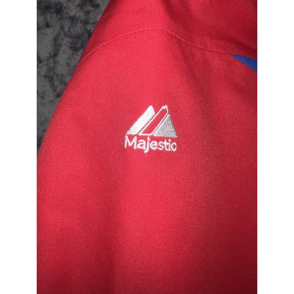 Philadelphia Phillies Majestic Authentic Therma Base Jacket Red Blue Size L - Picture 7 of 11